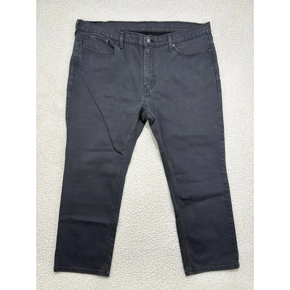 LEVIS 541 Jeans Athletic Taper Straight Grey Denim Twill Jeans Mens W44 L30